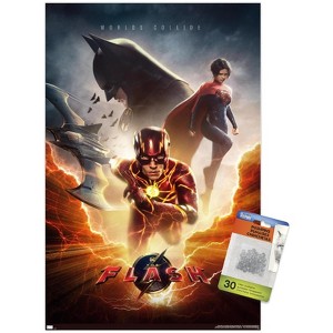 Trends International DC Comics Movie The Flash - Trio One Sheet Unframed Wall Poster Prints - 1 of 4