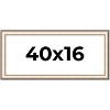 PosterPalooza | Panoramic Contemporary Silver Frame - UV Acrylic, Foam Board Backing, Hanging Hardware - 2 of 4