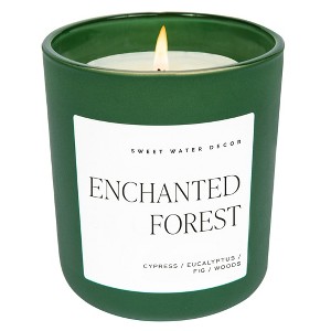 Sweet Water Decor Enchanted Forest Green Matte Jar - 15oz - 1 of 3