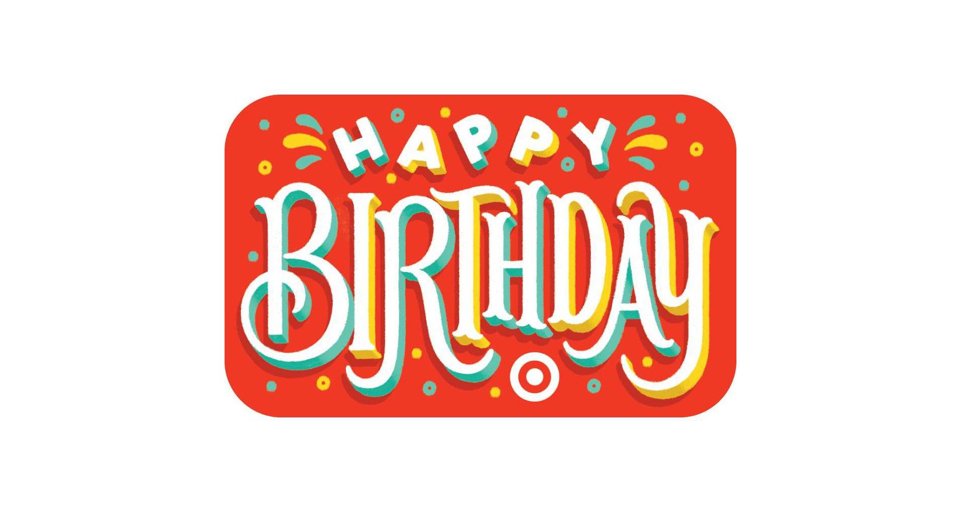 Birthday Type Target GiftCard