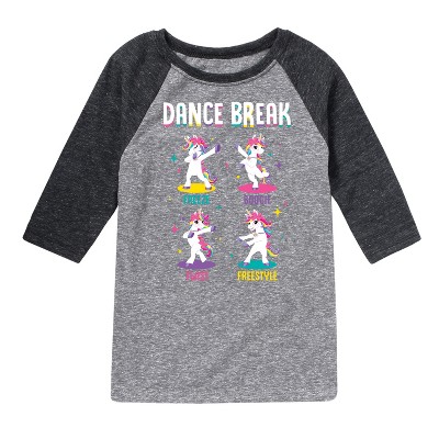JoJo Siwa Dance Break Unicorns  - Athletic Heather/Heather Black - 2T