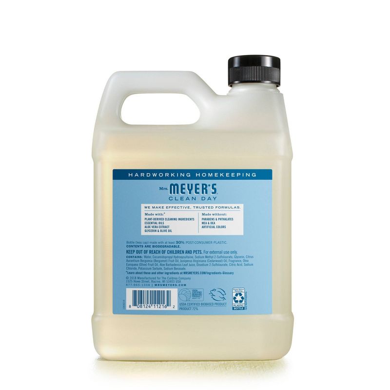 Mrs. Meyer&#39;s Clean Day Rain Water Hand Soap Refill - 33 fl oz, 3 of 6