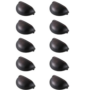 Elegant Lighting Atticus 3" Center to Center Oil-rubbed Bronze Cup Bar Pull Multipack (set of 10) - 1 of 4
