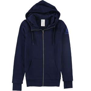 Reebok Womens US Full-Zip Fleece Hoodie Sweatshirt - 1 of 2
