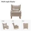 Adrian Modern Rocking Chair with Solid Wooden legs|HULALA HOME-LINEN - 3 of 4