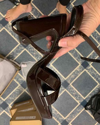 Journee Women's Zorana Comfort Foam Dress Sandals - 3.75" Block Heel Vegan Leather Platform