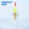 Unique Bargains High Sensitivity Plastics Fishing Float Rigs with Buoyant Balsa Wood Body 4 Pcs - 2 of 4