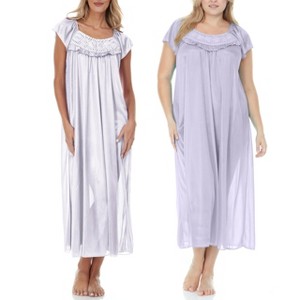 Ezi Satin Silk Nightgown For Women - 1 of 4
