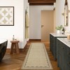 Scalloped Pattern Rugs for Living Room Bedroom Soft Non Slip Low Pile Throw Carpet Washable Foldable Area Rug - 3 of 4