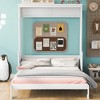 Queen Size Murphy Bed with a Shelf for Bedroom - 3 of 4