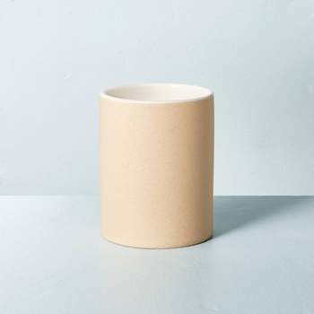 Mini Textured Ceramic Herbs Jar Candle Beige/Cream 6.5oz - Hearth & Hand™ with Magnolia