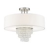 Livex Lighting Carlisle 4 - Light Semi-Flush Mount in  Brushed Nickel - 4 of 4
