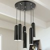 Livex Lighting Ardmore 6 - Light Pendant in  Shiny Black - 4 of 4