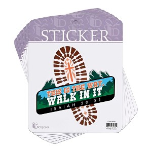 Dicksons Adhesive Sticker Decal for Journaling, Scrapbooking, and Accessory Personalization 5.25 x 6.5 Vinyl Worry Less Paddle More - PACK of 6 - 1 of 1