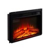 ChicFurnit Indoor Fireplaces 23" Embedded Wall Fireplace Fireplace Heater with Realistic Flames 1400W for Living Room, Black, 26"*20.92"*7.92" - 4 of 4