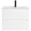 Citiscape Modern Bathroom Vanity with Textured Drawer Fronts - 3 of 4