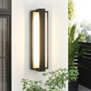 Rennnsan Clystra 13"H Hardwired Rectangle Modern LED Dimmable Outdoor Wall Sconce - 2 of 4
