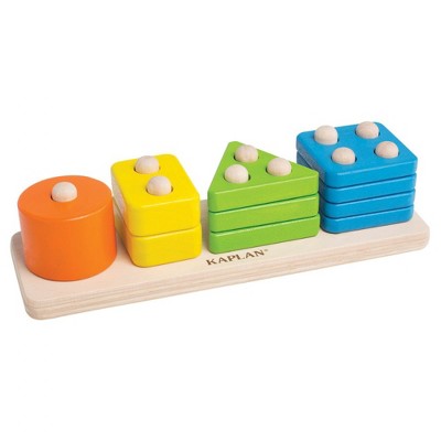 Guidecraft Toddler Wooden One to Four Counter