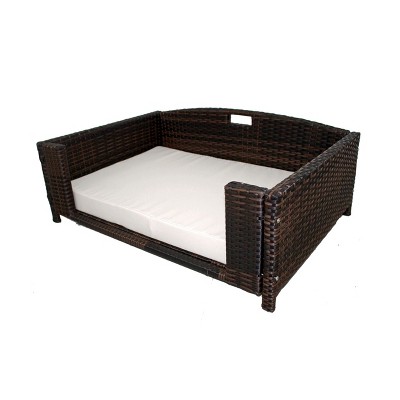 Iconic Beds for Dogs and Cats - Rattan Rectangular Sofa - Brown