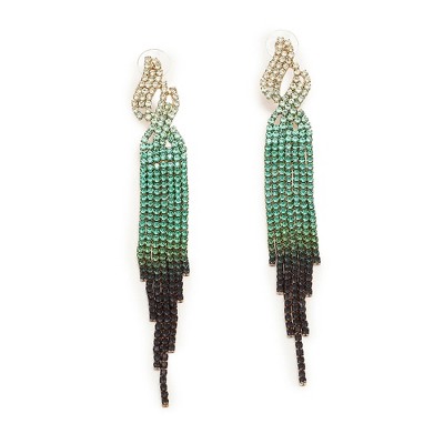 SOHI Women's Purple Dangling Drop Earrings