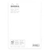 Rhodia Slim Staplebound Notebook - Lined 48 sheets - 6 x 8 1/4 - White cover - 3 of 3