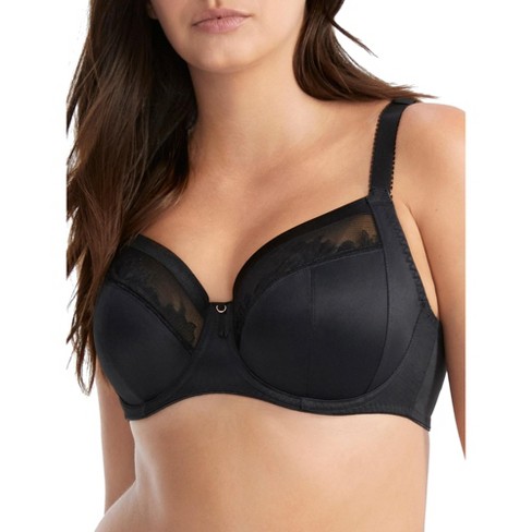 Allegra K Women's Adjustable Straps Minimizer Full Coverage Mesh Underwire  Bra Black 42E