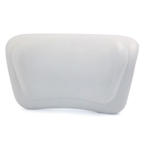 Unique Bargains Nonslip Waterproof Home Spa Bath Neck Back Support Pillow Built in Suction Cups for Ultimate Relaxation White - 1 of 4