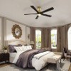 Famapy 5-Blade Ceiling Fan with Black Wood Blades, LED Light, and Timer - 4 of 4