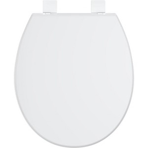 Potty Training Toilet Seat Round, Slow Soft Close Magnets Hinges Lock Quick Release, Easy to Install Toilet Seat with Toddler Potty Seat Built-in - 1 of 4