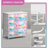 Sorbus Dresser with 7 Drawers - Storage Chest Organizer with Steel Frame, Wood Top, Handles, Fabric Bins - 3 of 4