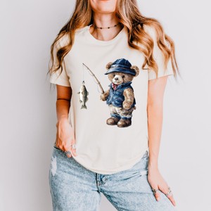 Simply Sage Market Teddy Bear Fisherman Short Sleeve Tee - 1 of 4
