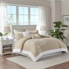 Gracie Mills Douglass 5-Piece Cotton Coastal Coral Jacquard Duvet Set - 2 of 4