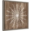 Amanti Art Barnwood Wonderland VI (Snowflake) by June Erica Vess Canvas Wall Art Print Framed 16 x 16-in. - 3 of 4