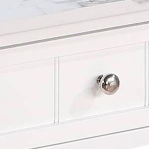 White Faux Marble/White