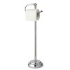 SunnyPoint Classic Bathroom Free Standing Toilet Tissue Paper Roll Holder Stand Chrome (HLS-KD-02CH) - 3 of 3