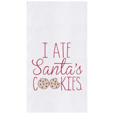 C&F Home I Ate Santa's Cookie Embroidered Flour Sack Cotton Kitchen Towel