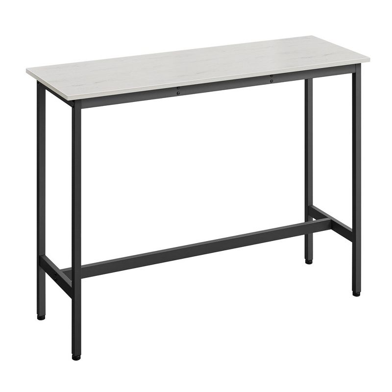 VASAGLE, Narrow Long Bar, Kitchen Dining, High Pub Table, Sturdy Metal Frame, Industrial Design, 15.7 x 47.2 x 35.4 Inches, 1 of 8