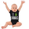I Love Xmas Heart Christmas Tree Baby Romper Boys or Girls Brisco Brands - 2 of 4