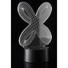 JuzToys 3D Crisscross Rings Laser Cut Precision LED Lights - 4 of 4
