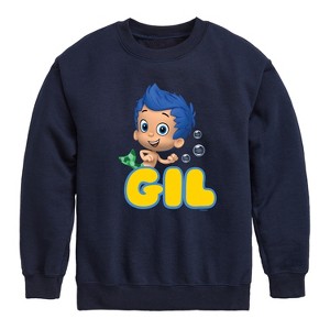 Boys' - Bubble Guppies - Gil Graphic Long Sleeve Fleece Sweatshirt - 1 of 4