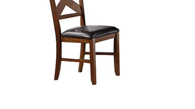 Set of 2 Apollo Side Dining Chair Walnut and Espresso Faux Leather - Acme Furniture, 2 of 7, play video