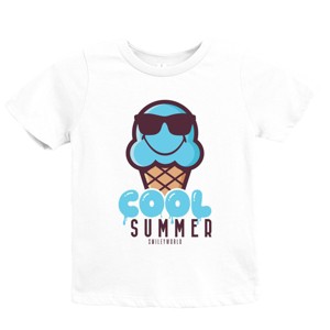 The Juniper Shop SmileyWorld Cool Summer Ice Cream Blue Youth Short Sleeve Tee - 1 of 4