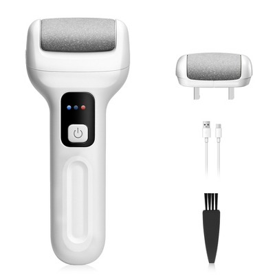 Electric Foot Callus Remover, Rechargeable Professional Pedicure Tools for Feet- White