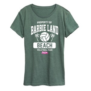 Women's - Barbie - Property of Barbie Land Beach Volleyball Short Sleeve Graphic T-Shirt - 1 of 4
