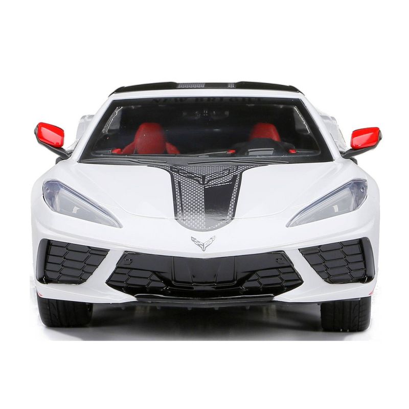 New Bright  RC 1:8 Scale  (22&#34;) FF USB Showcase Sportscar - Corvette Stingray - White, 5 of 14