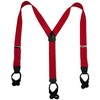 CTM Men's Elastic Button End Dress Suspenders with Silver Hardware - 4 of 4