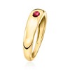 Pure Collection by Ross-Simons 0.20 Carat Oval Lab-Grown Ruby Ring in 18kt Gold Vermeil - 3 of 4