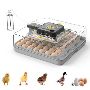 Hooseng 48 Egg Incubator with Humidity Display, Egg Candler, Automatic Egg Turner, for Hatching Chickens - 1 of 4