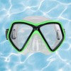 Pool Central 6.25" Neon Green and Black Monaco Children's Swimming Mask for Ages 10 and up - 2 of 4