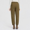 Women's Mid-Rise Tapered Leg Quilted Drawcord Joggers - A New Day™ - 2 of 4